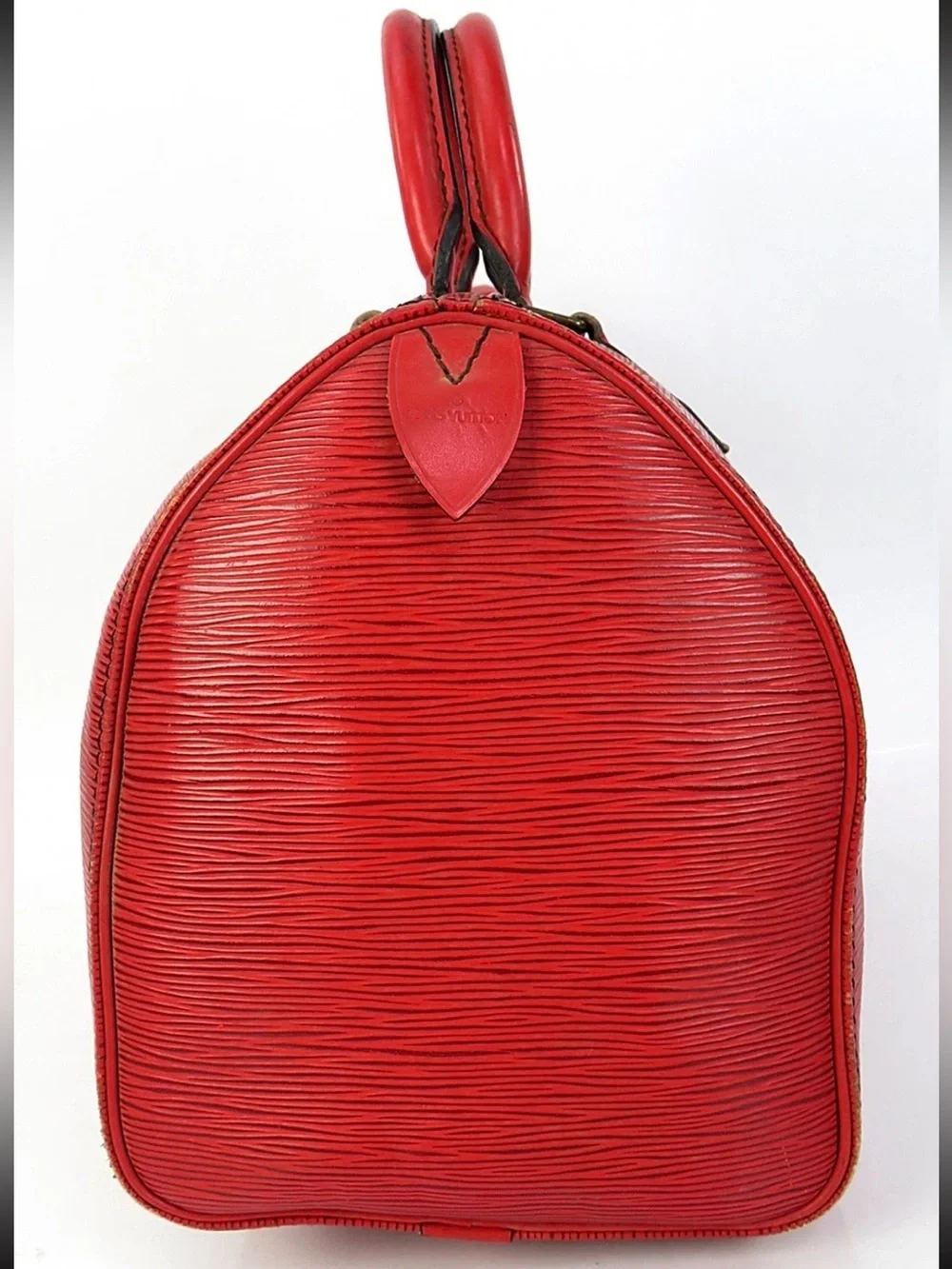 Louis Vuitton Red Epi Leather Satchel - Picture 4 of 16